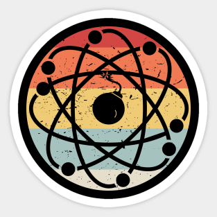 Retro AtomBomb Sticker